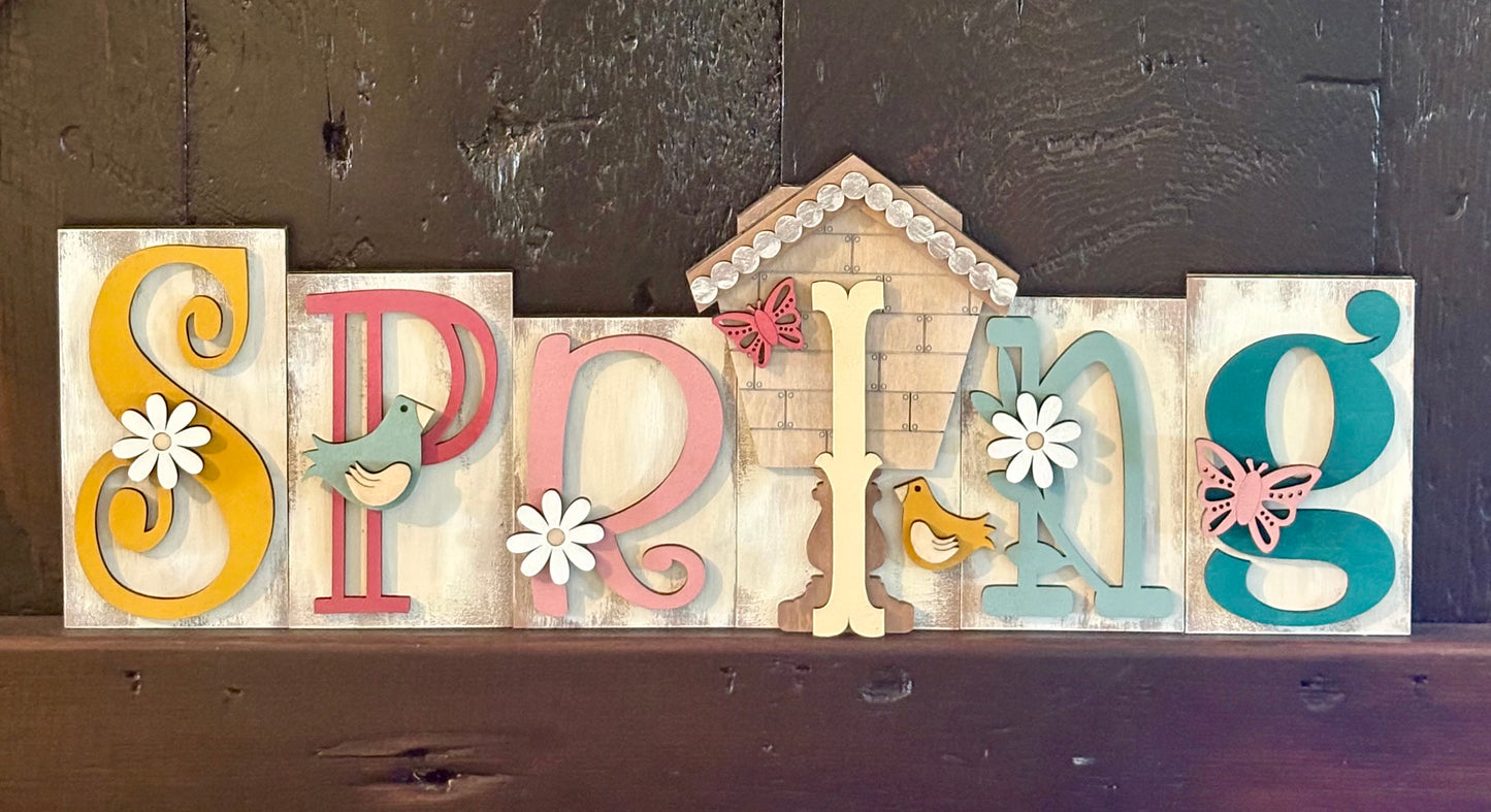 SPRING Sign #2 (White)