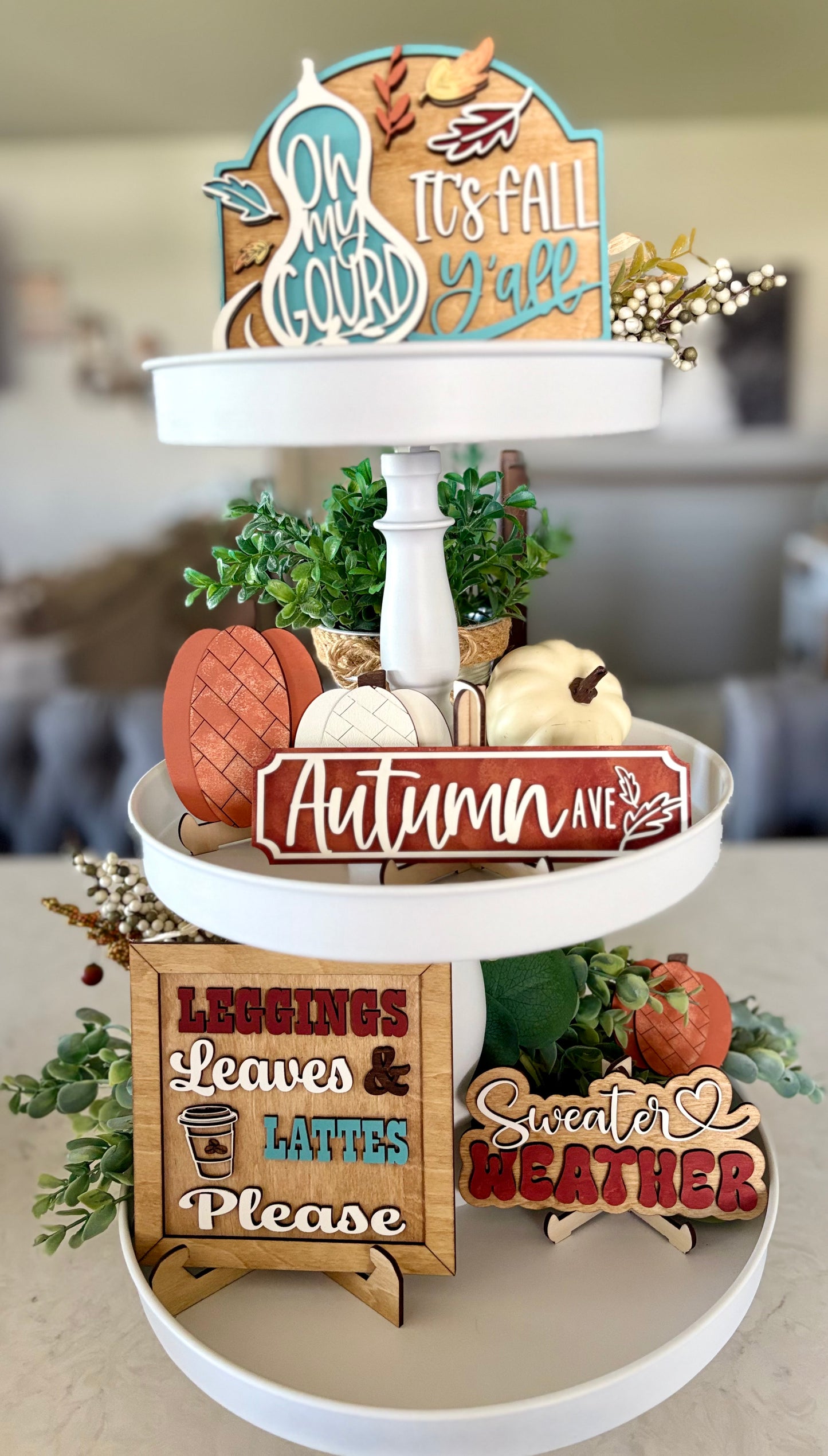 “Oh my Gourd” Fall Tier Tray