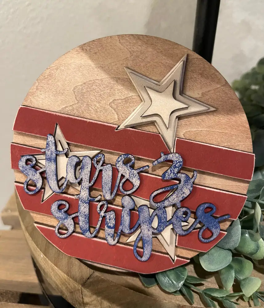 4Th Of July Tier Tray Set - Vintage Sitter