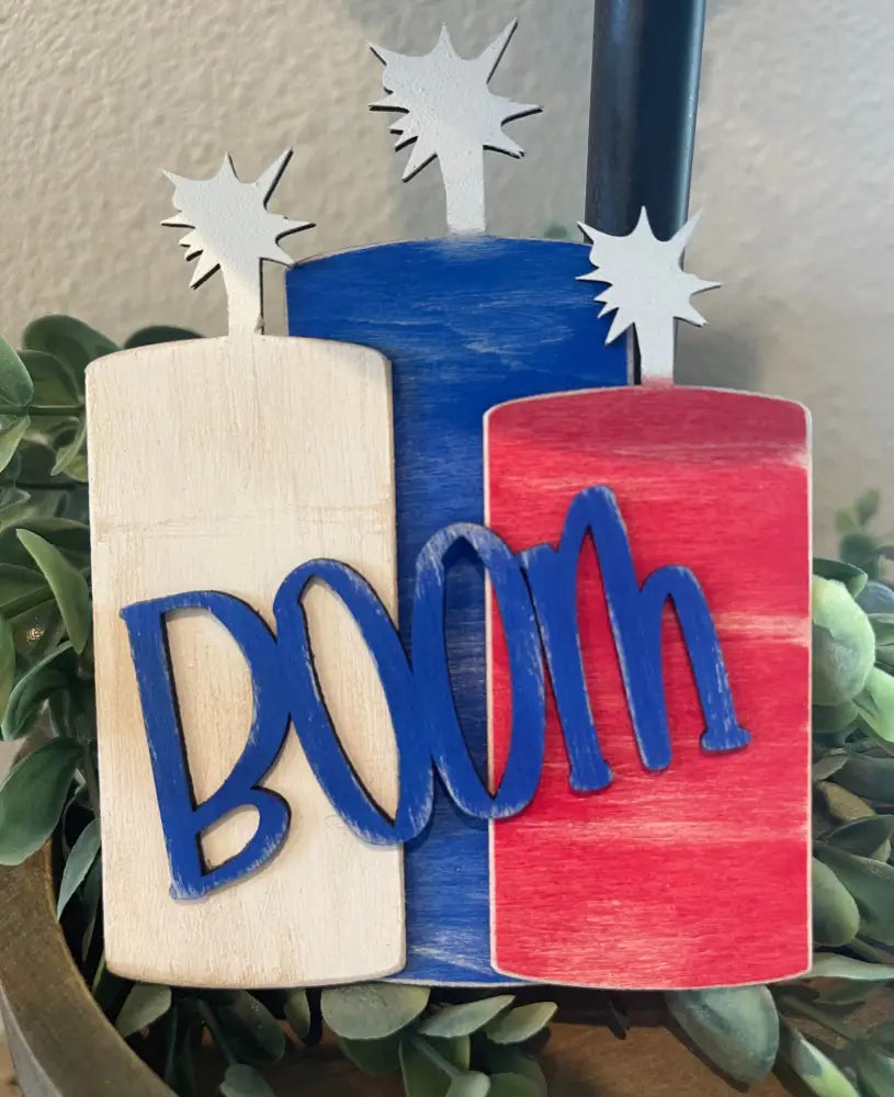 4Th Of July Tiered Tray Set - Bright Tier Sitter