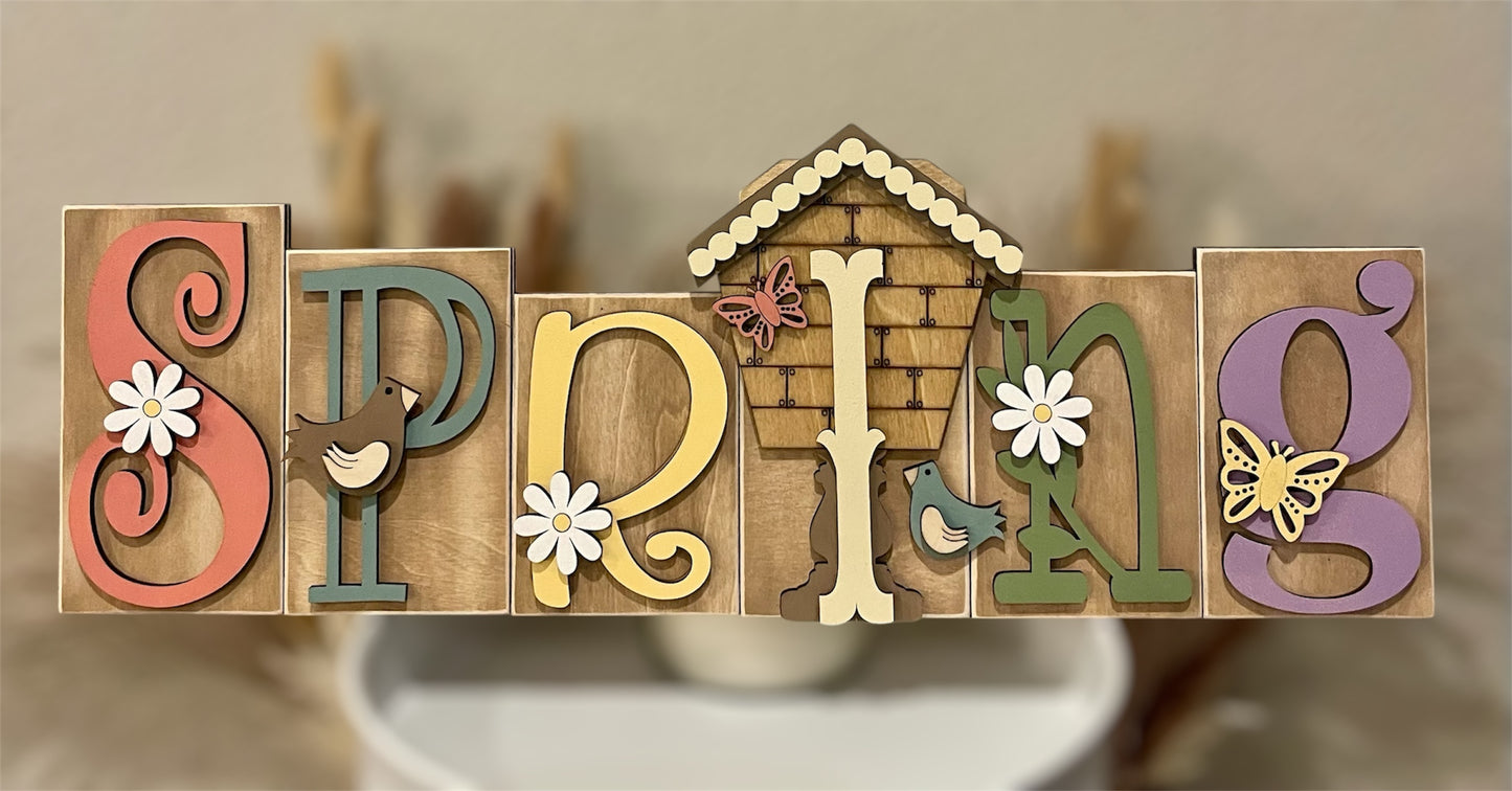 DIY SPRING Sign