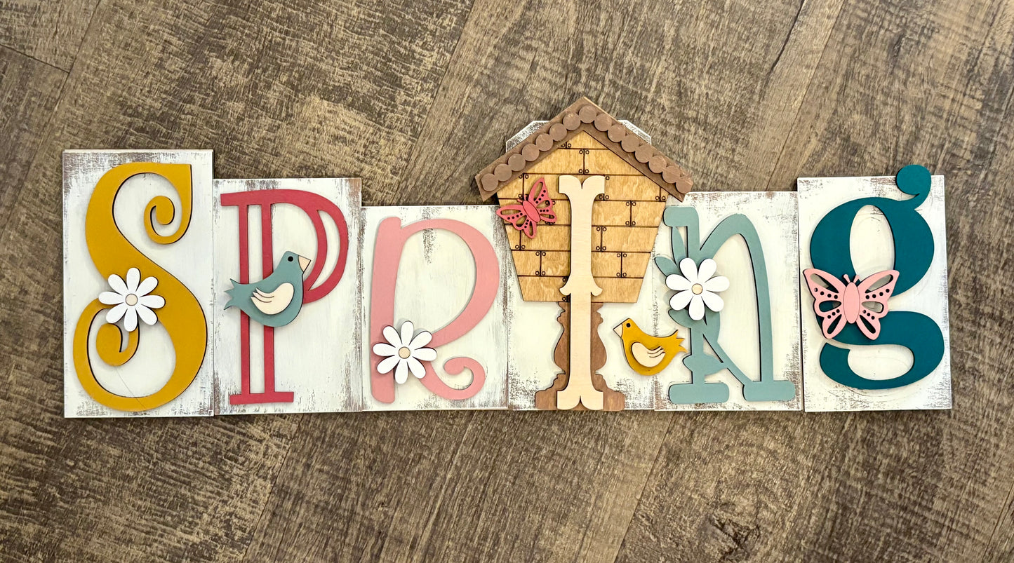 SPRING Sign #2 (White)
