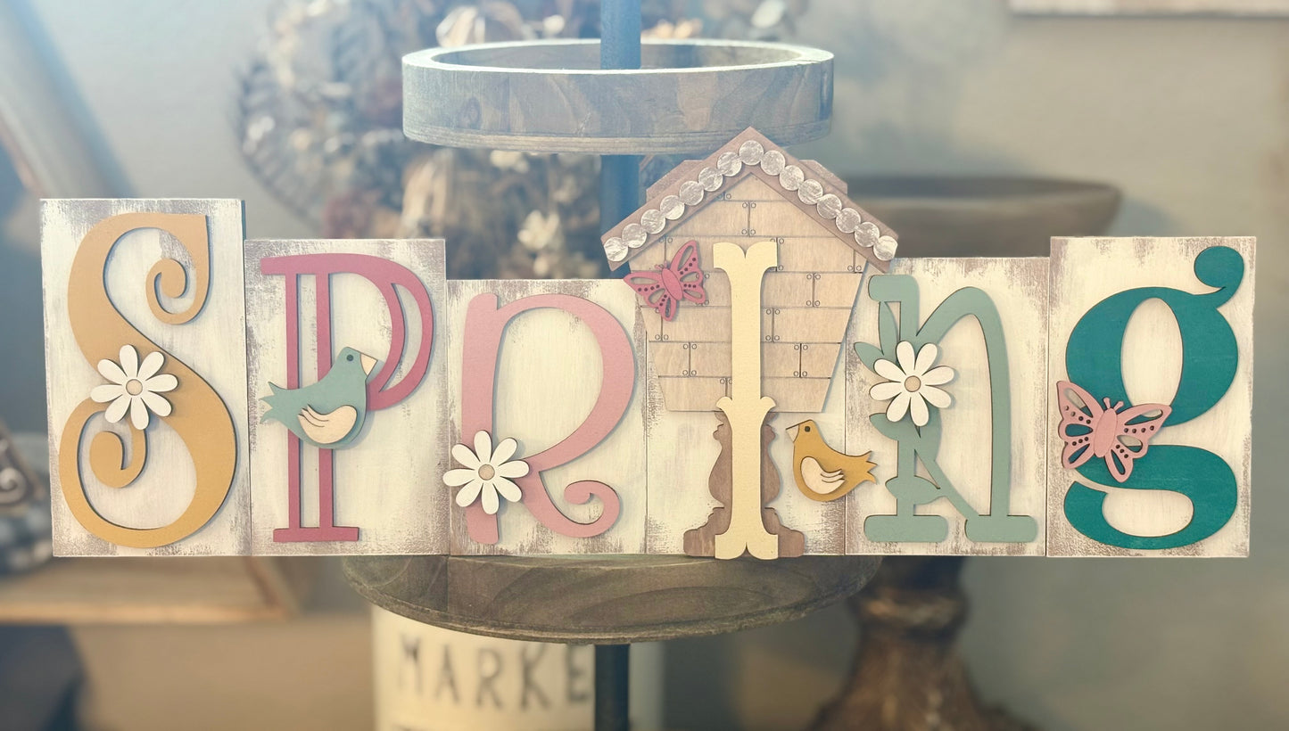 SPRING Sign #2 (White)