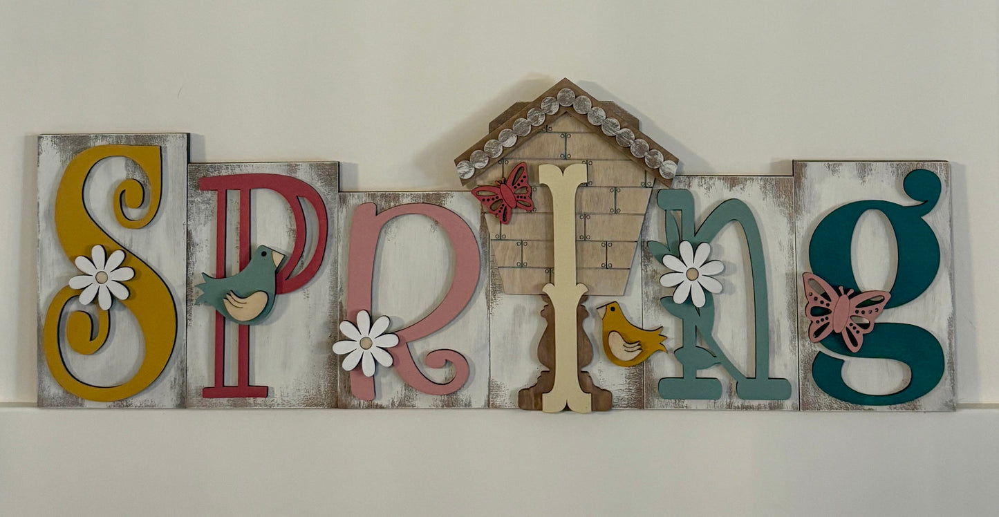 SPRING Sign #2 (White)