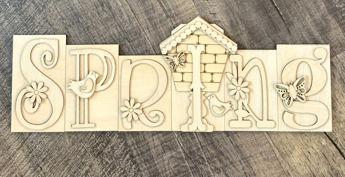 DIY SPRING Sign