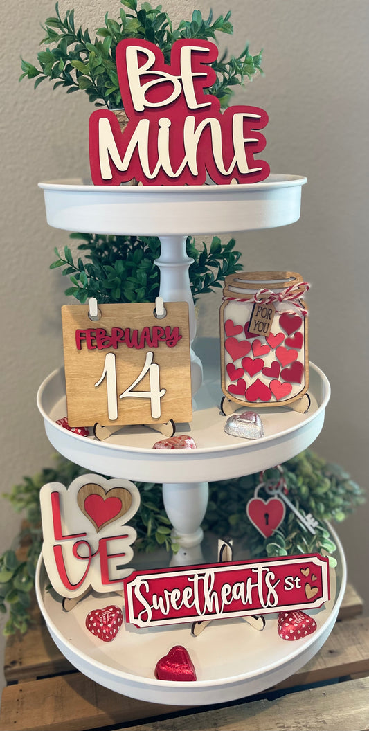 Valentines Tiered Tray Set #1