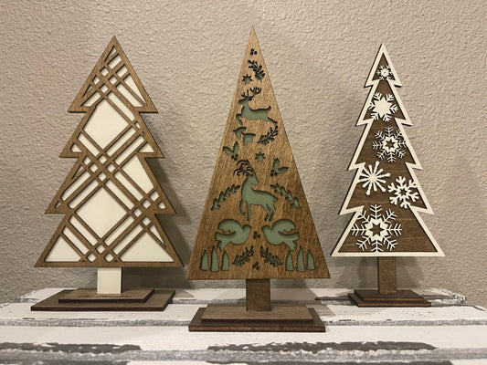 Designer Standing Trees (Set of 3)