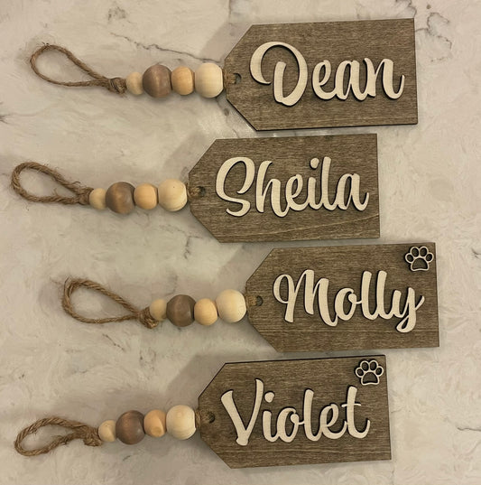 Stocking Name Tags (Customizable)